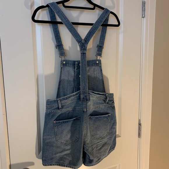 H&M Denim Dungaree Shorts. Size 13-14Y - Picture 4 of 8